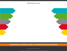 Tablet Screenshot of deflomation.com